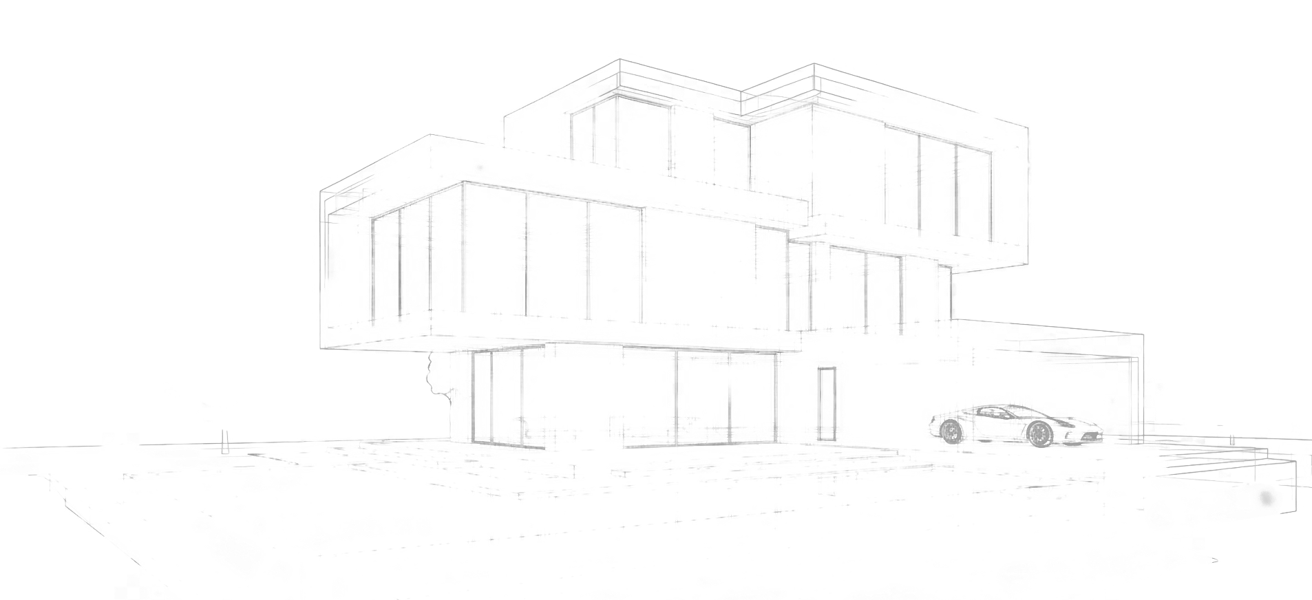Imagem de um projeto arquitetônico para a seção de contato